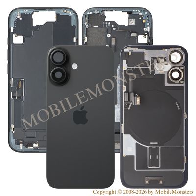 Korpuss iPhone 16 Baterijas vāciņš Videja