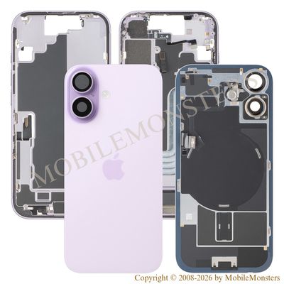 Korpuss iPhone 17 Baterijas vāciņš Videja